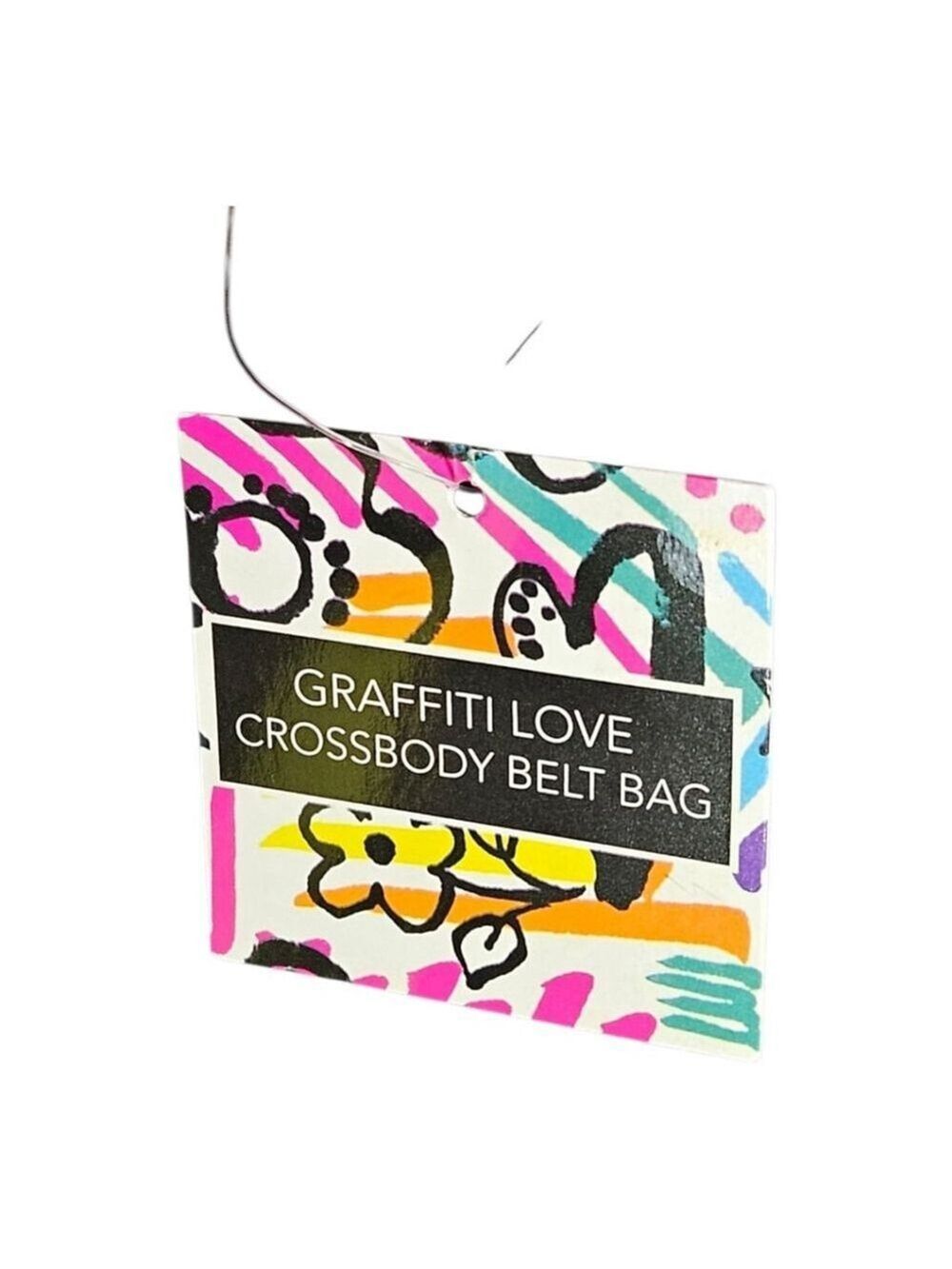 Brighton Graffiti Love Multi-color White One Size Crossbody Belt Bag - Picture 6 of 11